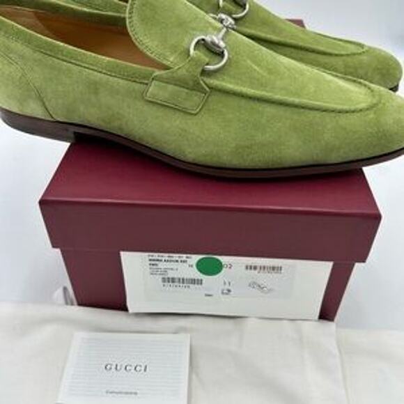 Men's Gucci, jordaan horse bit loafers size 11 fits 12 US made in Italy - Picture 5 of 13